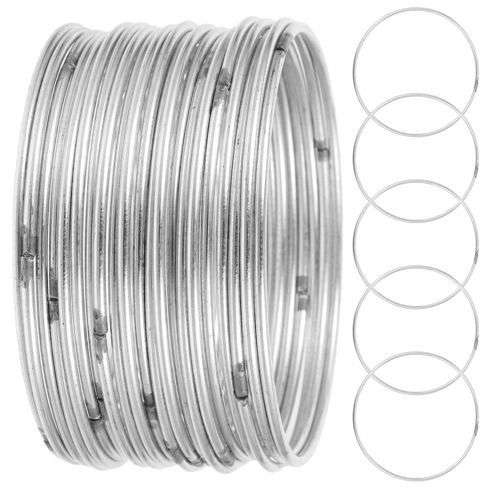 

35 шт. DIY Металлические кольца для венков Ловец снов Поделки Серебряные обручи Декор для подвешивания на стену Материалы для макраме Каркас для изготовления венков 10X10X0.3CM