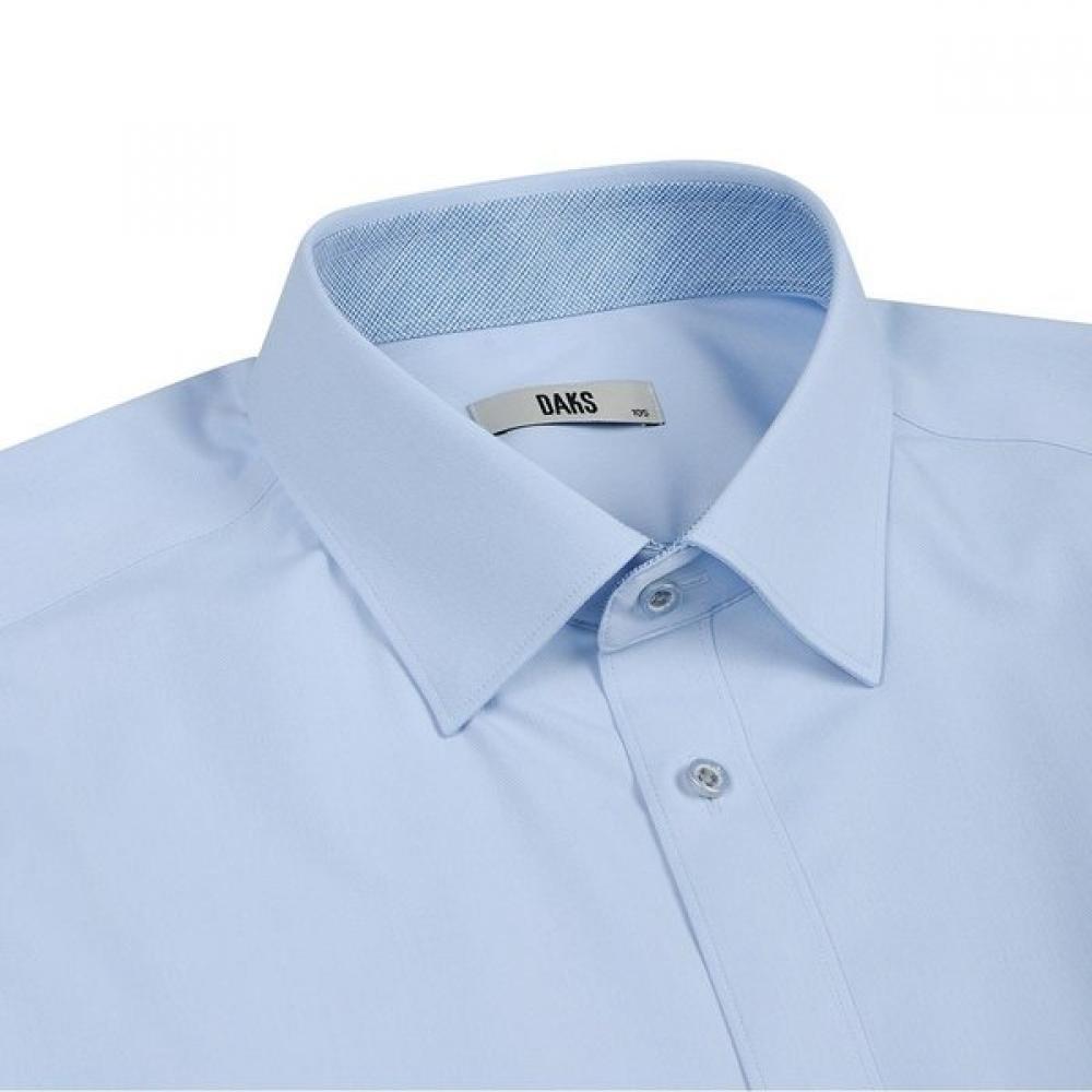 DakS Men S Stretch Solid Regular Fit Long Sleeve Shirt dmp1Shdl113b1