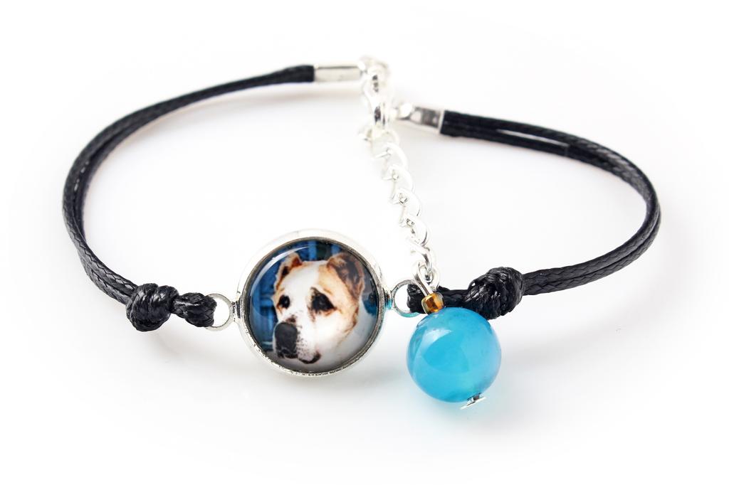 Central Asian Shepherd Dog - bracelet with your photo handmade, unique jewelry from the Art-Dog brand
