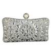 Boutique De FGG Pearl Clasp Colorful Rhinestone Handbags Women Crystal Clutch Evening Bags Wedding Party Dinner Bridal Purse Bag