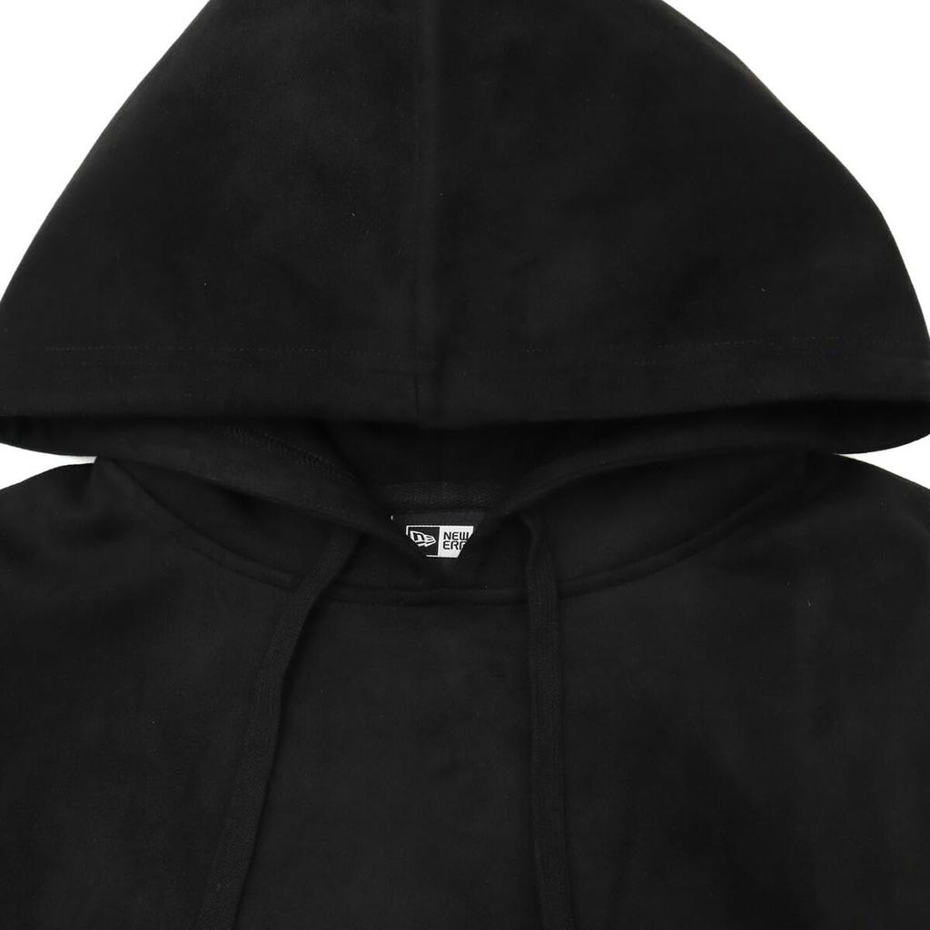 New Era Suede Pullover Hoodie In Black and Dark Size Script Box and Leather Exclusive To and Popular New Era Trendy Suitable for All and How To Fold