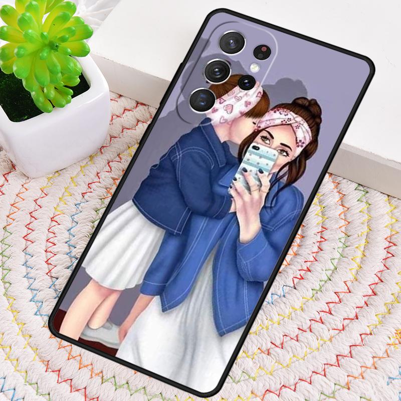 Baby Mom MUM MOTHER Girl Queen Phone Case for Samsung Galaxy Note 10 Pro S26 Ultra S23 S24 FE S25 S21 S22 PLUS Shockproof Cove