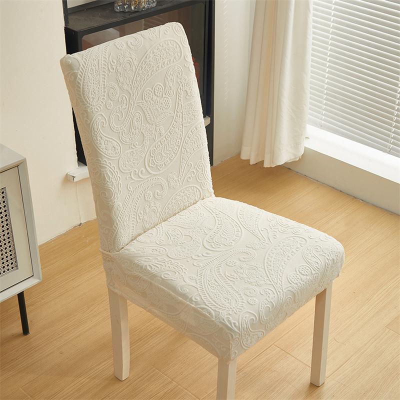 

1pc Thicken Jacquard Chair Covers Stretch Dining Chair Slipcover for Kitchen Hotel Wedding Banquet Office Home Decor Anti Dirty 1pc