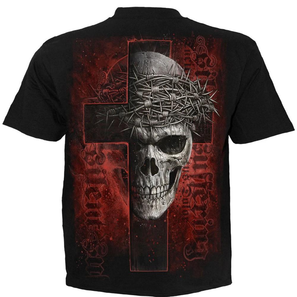 Spiral Direct Unisex Adult Silent Suffering Back Print T-Shirt