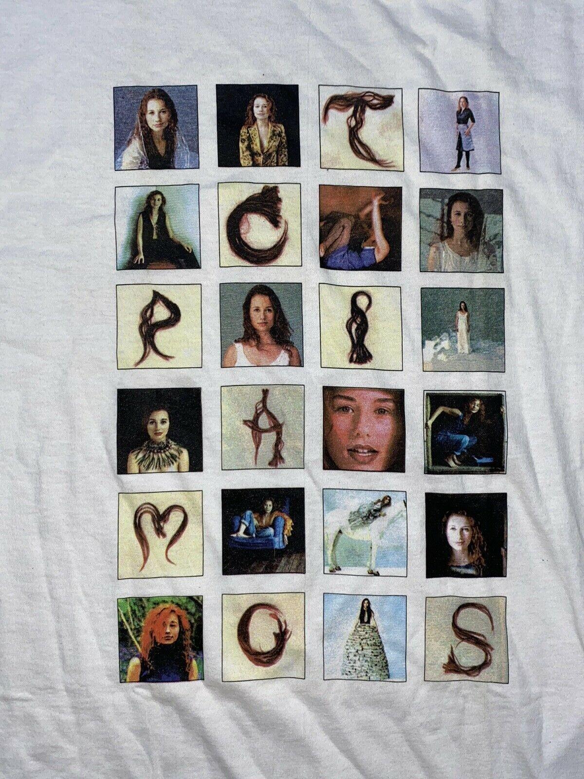 Vintage Music 90s Single Tori Amos Cotton White Full Size Unisex Shirt CM227 Unisex T-Shirt XXL