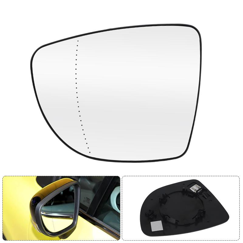 Side Door Wing Mirror Cover Cap For Renault Clio 4 Mk4 / Zoe / Captur 2012- Glossy Black/White Rearview Mirror Case Replace