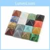 Crystal Healing Chakra Pyramid Stone Set Featuring Unique Natural Quartz Crystals For Spiritual Growth