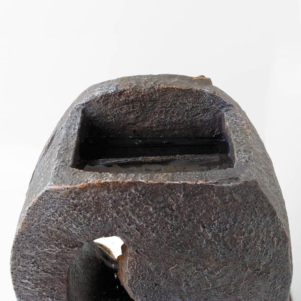 Buddha Idol Water Fountain for Home Decor LED Lights | Waterfall Fountains for Living Room, Garden, Office, Reception,Tabletop |