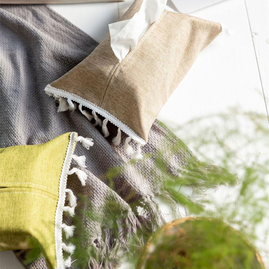 Stylish Cloth Tissue Box Enhances Home Aesthetic with Sturdy Base for Stable Use in Various Setting Household Use