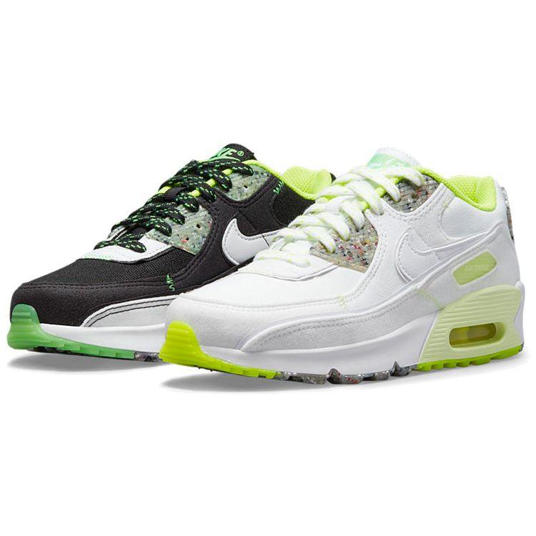 Nike Air Max 90 GS Exeter Edition Kids Sneakers Black Iron-Grey Volt DH1989-001