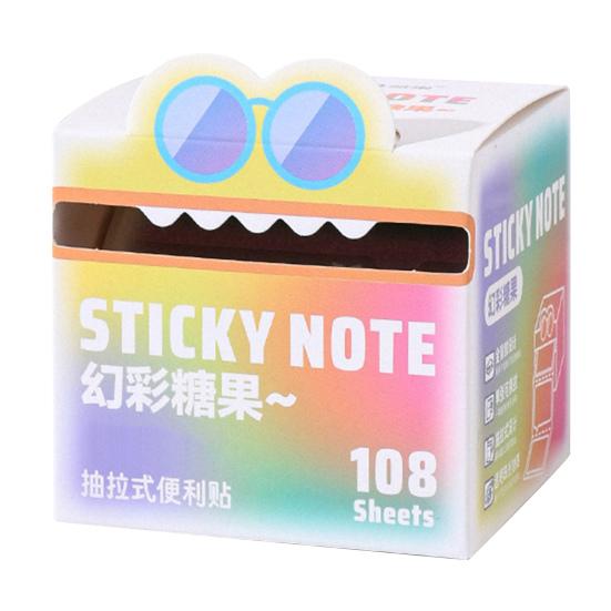 Cute Animal Sticky Notes Self Adhesive Cartoon Animal Memo Pads Pull-Out Sticky Notes To-Do List for Office School Supplies