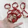 High Elasticity Year of the Horse Red Zodiac Hair Tie for Girls - Festive New Year Hair Accessory