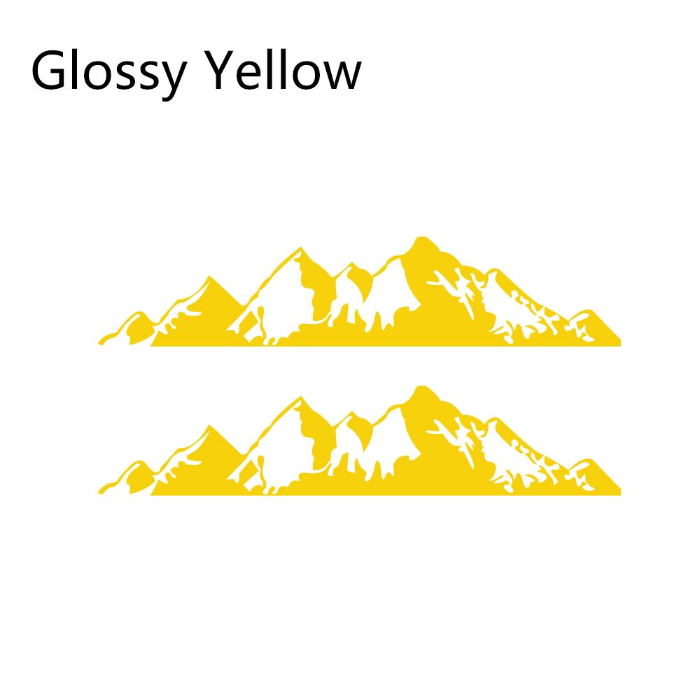 2PCS Car Stickers For Jeep Renegade Liberty Patriot Wrangler JK Grand Cherokee Rubicon Compass Vinyl Mountain Decals Accessories