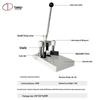 DOCON Portable Desktop Manual Corner Rounder CN Plug (adapter Included)