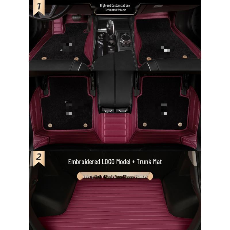 Compatible Floor Mats: Fully Enclosed Carpet Style for Hongqi HS5, H5, H9, HS7, H7, EQM5, EHS3, EHS9