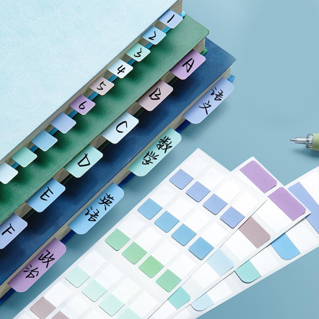 10 Pcs Sticky Notes Page Markers Practical Reading Tabs Self-adhesive Sticky Index Tabs for Books Bookmarks Binders