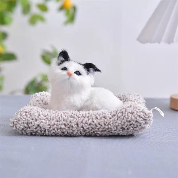 Adorable Cat Figurine with Bell - Perfect Birthday Gift for Girlfriends, Kids, and Cat Lovers