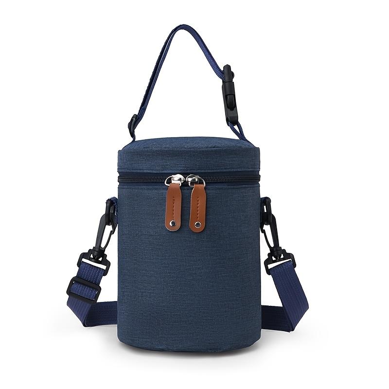 1pcs Bucket Bag Insulation Polyester Cooling Bag Portable Bottle Large Capacity Bag Water Splash Bag