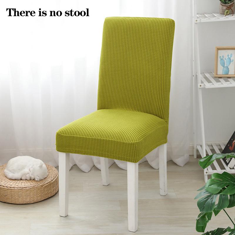 Dicker einfarbiger Stuhlbezug dehnbarer Stuhlbezug waschbar abnehmbar Esszimmer universelle Passform