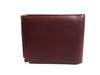 Authentische Cartier Must de Cartier Bordeaux Leder Bifold Geldbörse #b133 Geöffnete Schachtel