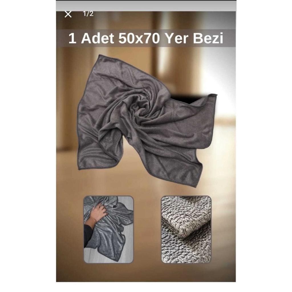 Microfiber Special Series Gray Color Bright Location Cleaning Cloth Large Size 50*70 Cm