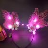 Glowing Reindeer Berry Antler Headband for Christmas & Halloween Parties