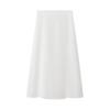 Kaslead New Arrival Women's Fashion Style Fashion Casual Easiest for Match Minimalist Cotton and Linen High Waist Skirt