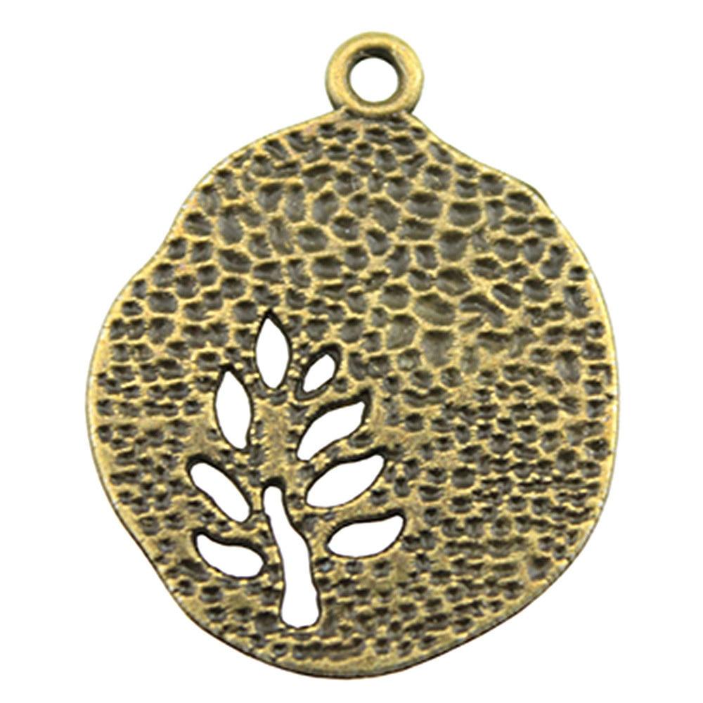 

10 шт. Подвески в виде дерева, античная бронза, цвет цинкового сплава, 28X23 мм