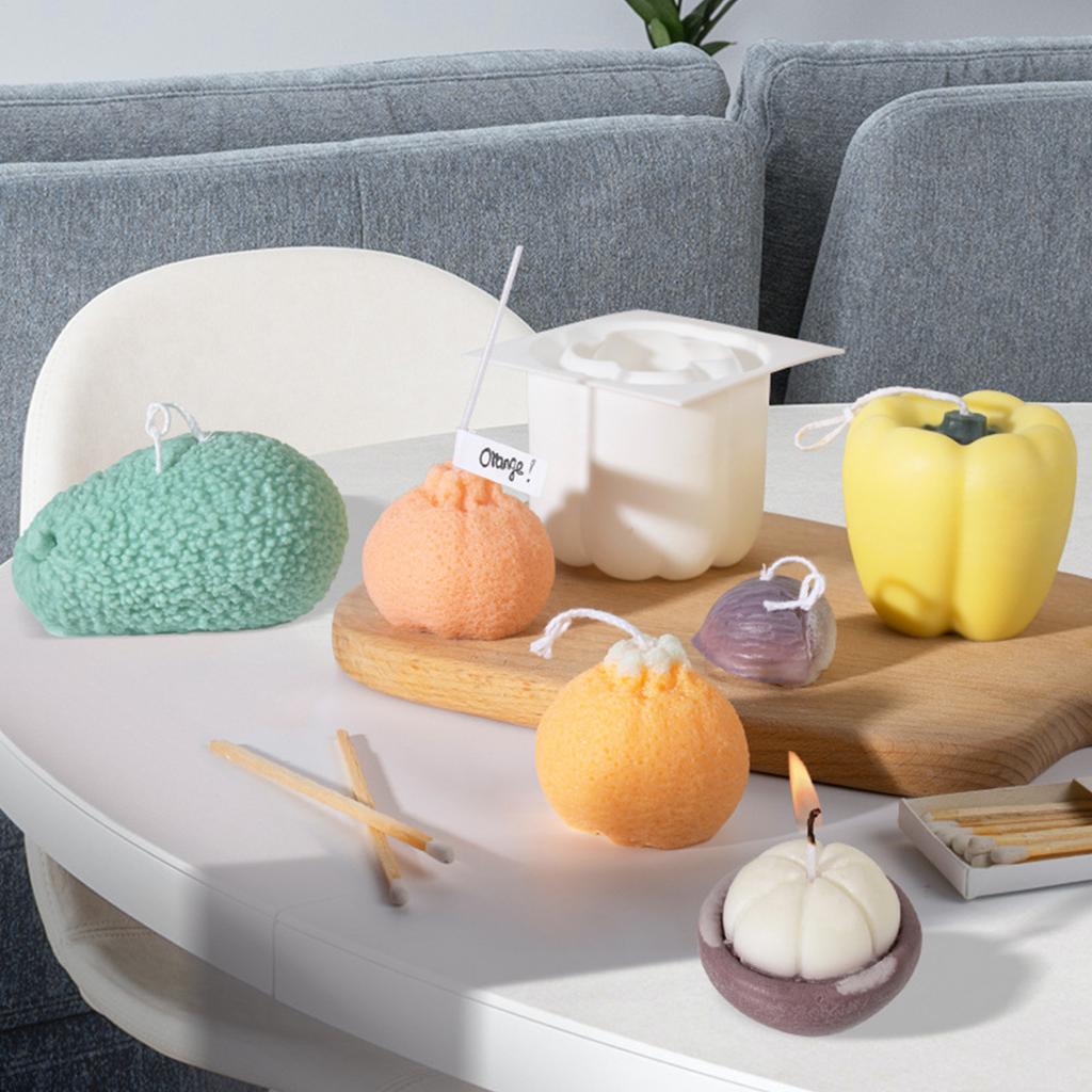 DIY Candle Silicone Mold Simulation Vegetable & Fruit Aromatherapy Soap Resin Epoxy Mould for Handmade Art Craft Making