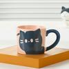 Cat Pattern Cat Coffee Cup Cute Design Japanese Cartoon Coffee Mug Creative Style Ceramic Material Drinking Cup Decorative Use