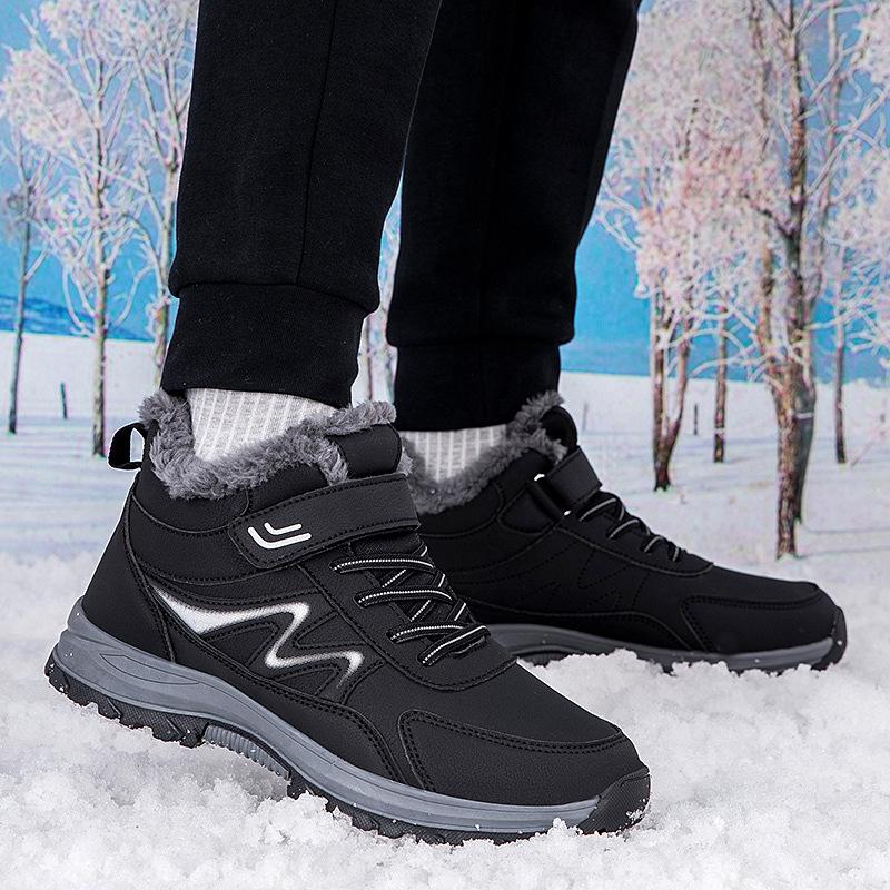 Elderly shoes 2025 winter women's shoes large cotton shoes velvet warm middle-aged and elderly walking shoes snow boots sports mother shoes