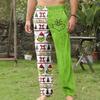 Men's Allover Printed Home Pants Sleeping Pajama Pants Long Pants Pajama Pants