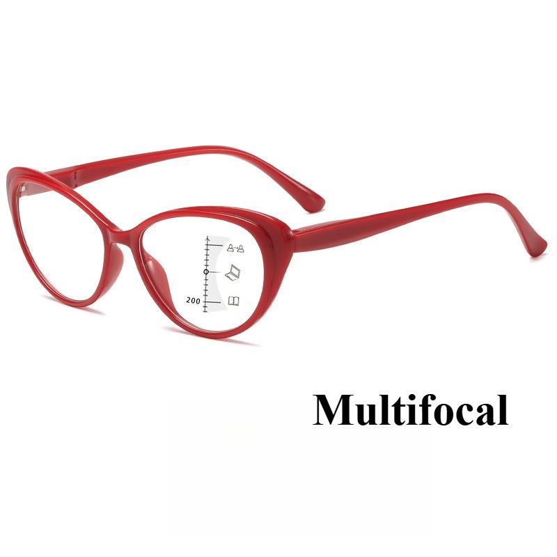 4 Colors Progressive Multifocal Reading Glasses Anti Blue Light Glasses That Can See Both Far and Near Spring Eyeglass Legs