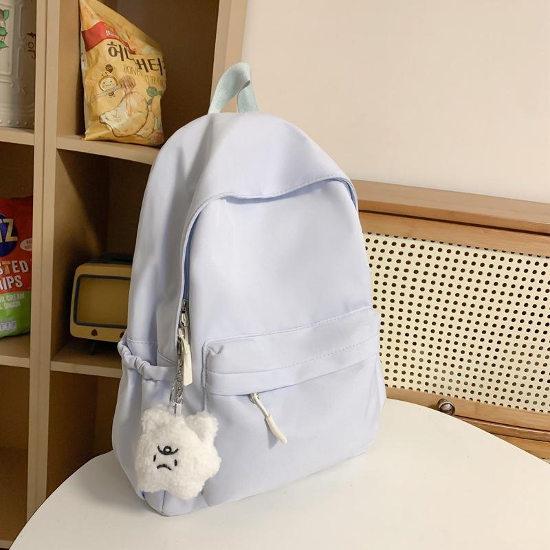 Schultasche weiblich koreanische Version High School College-Student einfach einfarbig Campus große Kapazität männlich trendiger Rucksack Ins Reise-Rucksack