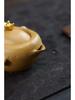 Gold Ingot Hand-Grip Yixing Zisha Teapot 130cc - Golden Section Mud Kung Fu Teapot