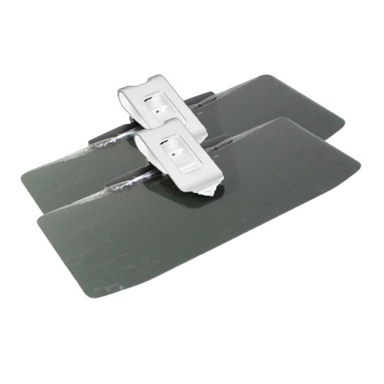 1/2 ks Prodloužení sluneční clony do auta s polarizovanými panely Ochrana proti silnému světlu Nastavení o 180 stupňů Nástavec protiodleskové clony pro bezpečnost při řízení A