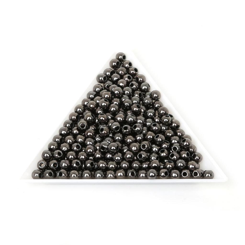 4/6/8/10/12mm Plating Color Plastic Round Beads For Jewelry Making DIY Bracelet Necklace Earring