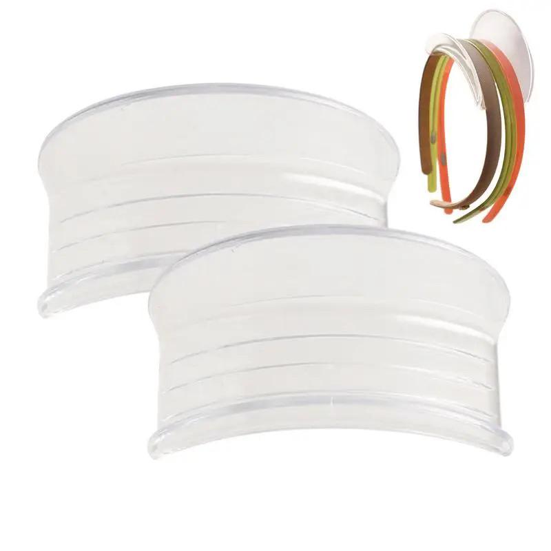 2Pcs Wall Mounted Headband Hair Hoop Storage Rack Punch Free Wardrobe Bag Baseball Cap Holder Hair Circle Belts Storage Hooks