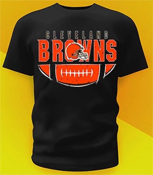 Cleveland Browns Ball distressed Shirt Sizes From Youth To Adult 6XL S