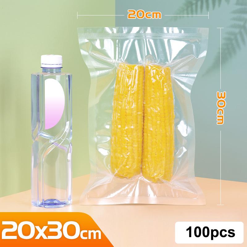 100Pcs Vacuum Bag Kitchen Food Vacuum Sealer Bag Thick 0.2Mm Storage Vacuum Packaging Bags Food Packing Bag