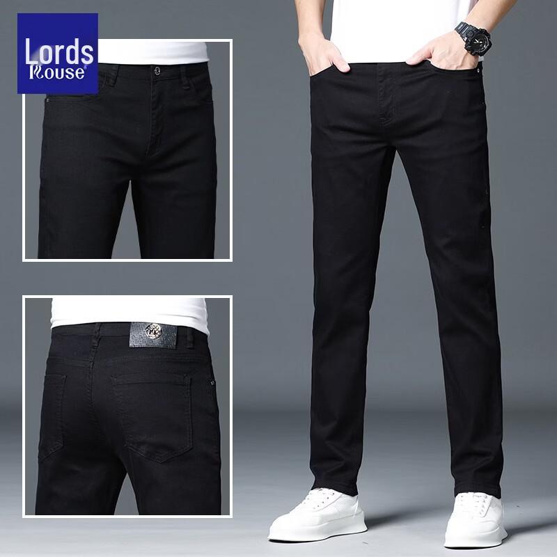 Luotz Men s Business Straight-Leg Stretch Jeans 28