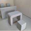 Fomtalk Padded Anti-Collision Interview Table and Chair Set