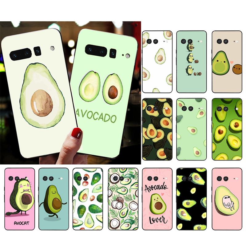 Phone Case For Google Pixel 10 9 Pro XL 9A 8 7 6 Pro Pixel 8A 7A 6A Pixel 8 7 6 5 Art Funny Avocado Fruit