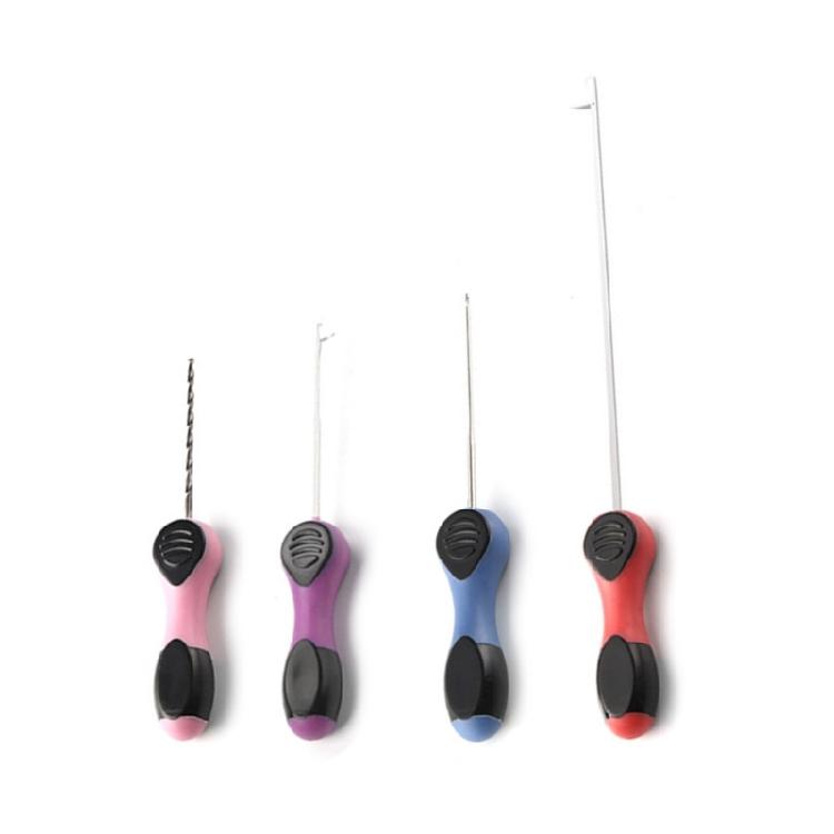 4Pcs Carp Fishing Baits Needle Rigs Making Tool Fishing Splicing Needle Baiting Hook Drill Rig Tool Baiting Needle Tool 1