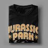 Vintage Jurassic Park Fun Run 93 T-Shirts for Men 100% Cotton T Shirt Short Sleeve Tee Shirt Graphic Printed Clothes