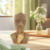 Abstract Face Sculpture Desktop Decor Birthday Gift Resin Figurine Collectible Modern Statue for
