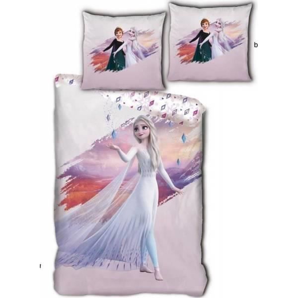 Parure de couette - HOMEROKK - La Reine des Neiges - 140x200 + taie + drap housse - Noir - 100% polyester