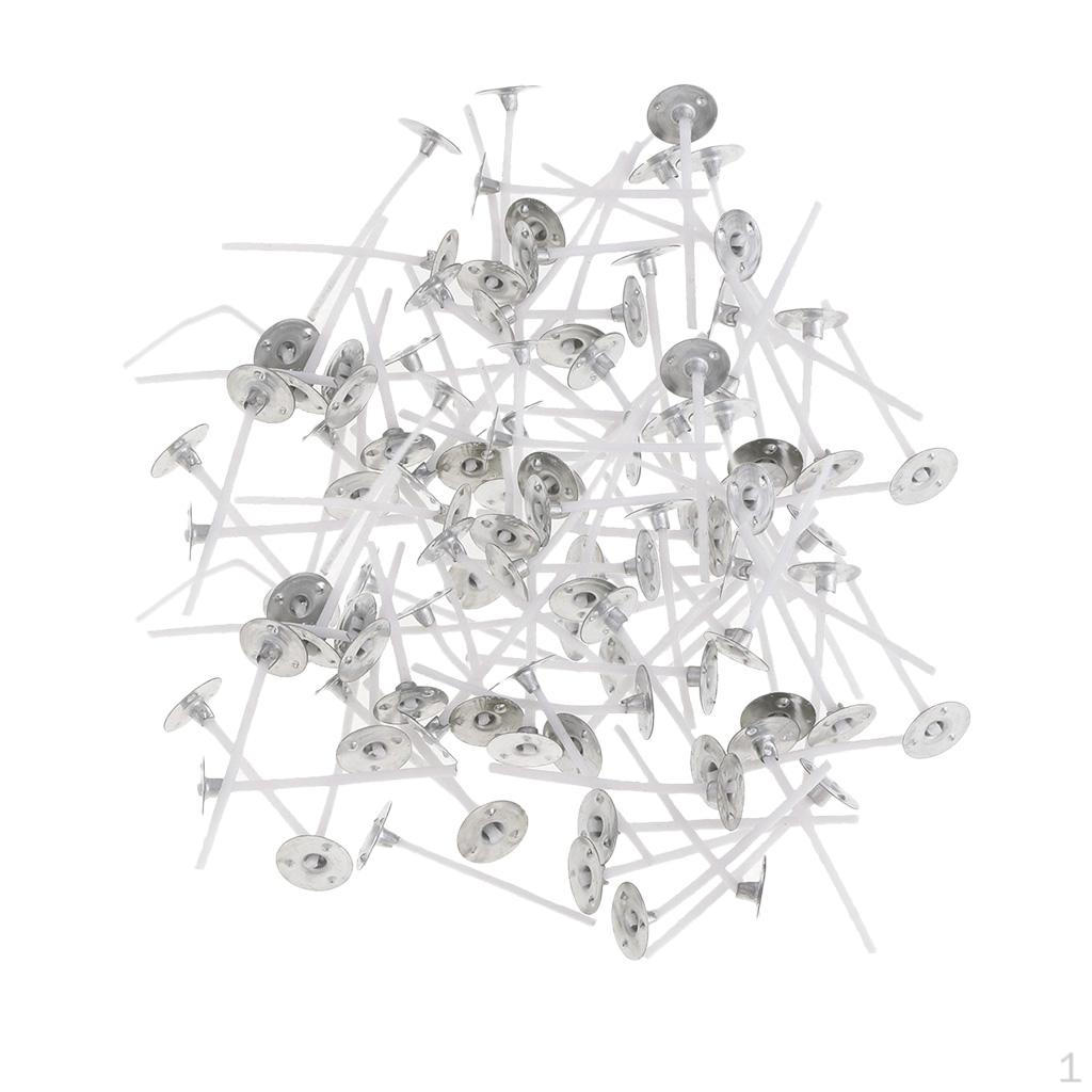 200 Pieces CORE CANDLE WICKS WITH TABS FOR MAKING 35mm Perfect Votive, Container