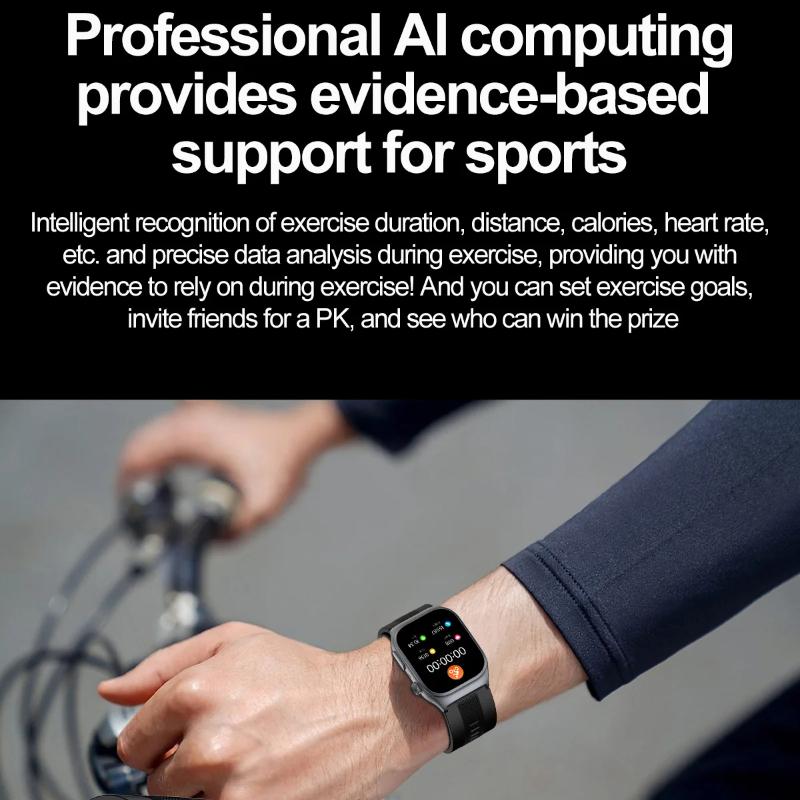 2025 Nowy Smartwatch z Poduszką Powietrzną Klasa Pielęgniarska Połączenie Bluetooth Pompa Powietrzna EKG Prawdziwie Dokładnie Ciśnienie Krwi Kwas Moczowy Lipidów Krwi Zegarek Męski