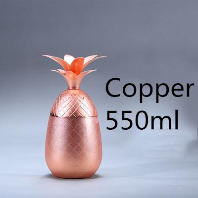 Pineapple Mug 400ml/550ml/900ml Moscow Mule Copper Mugs Metal Mug Cup Stainless Steel Beer Wine Coffee Cup Barware